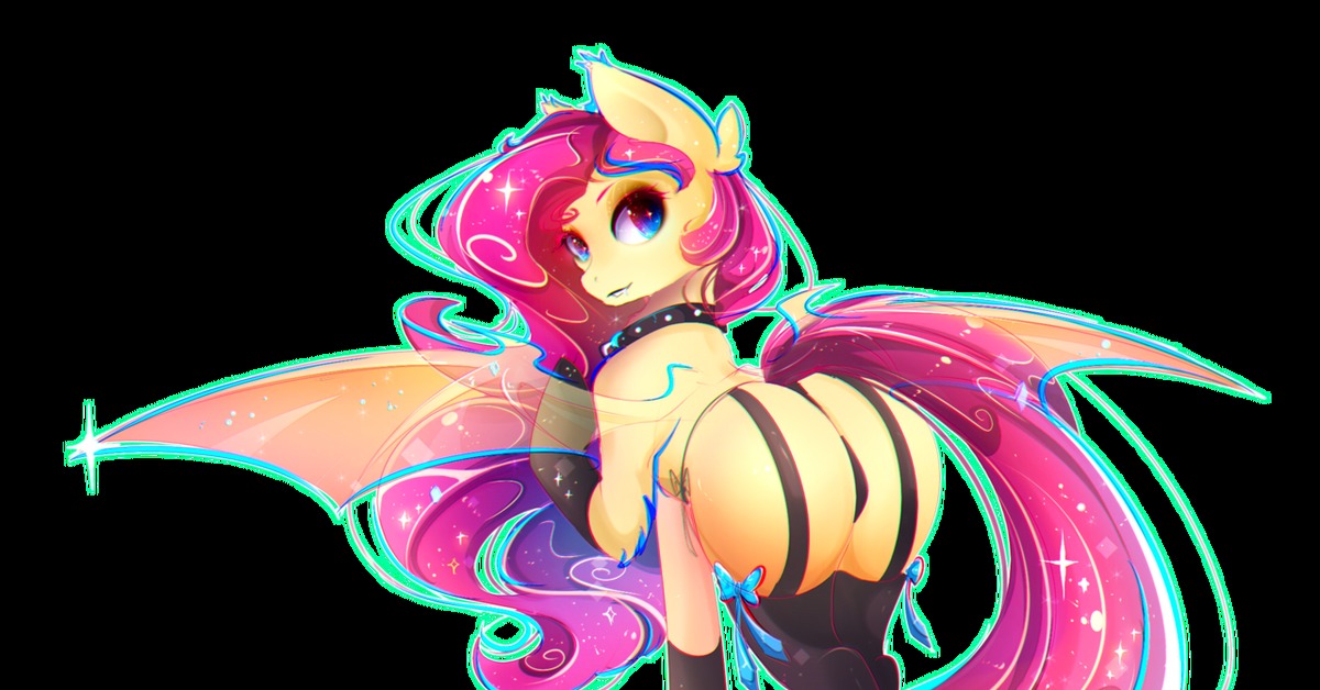 Flutterbat - NSFW, My Little Pony, Fluttershy, MLP Suggestive, Flutterbat, Koveliana