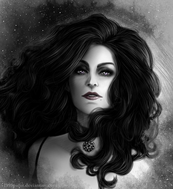 By 1995paint. - Йеннифер, Yennefer of Vengerberg, Ведьмак, Игры