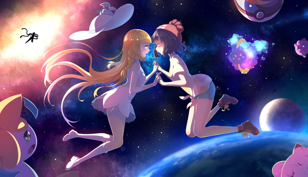 Clefairy,Cosmog,Deoxys,Jigglypuff,Female Protagonist and others (Pokemon)