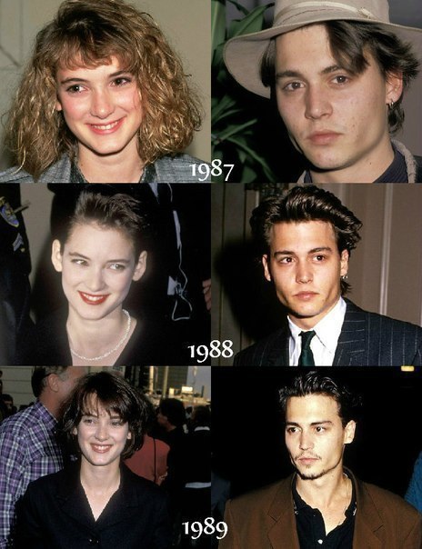 Winona Ryder and Johnny Depp 1987/2015  ,  ,   , , , , , 
