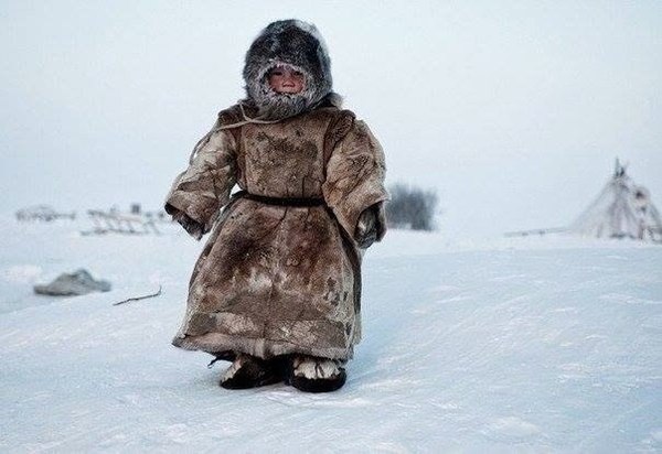 Met the Nenets Yura - Yuri, Nenets, Drilling, Tundra, Winter, freezing, Chum