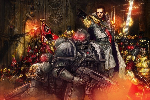 Кароч, вон туда воюем. - Warhammer 40k, Арт, Vostroyan Firstborn