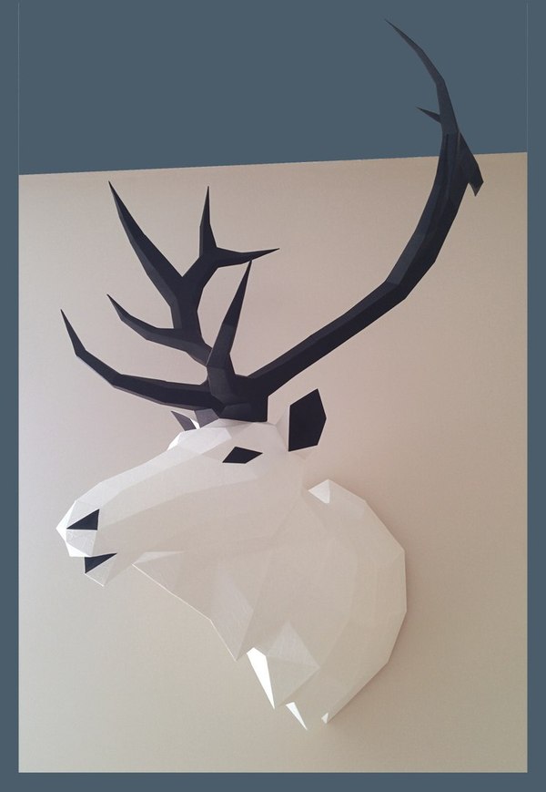 old PAPA. Deer made of paper, everything is simple. How to make, where to get. - My, Papercraft, Homemade, did it myself, Paper products, With your own hands, Longpost