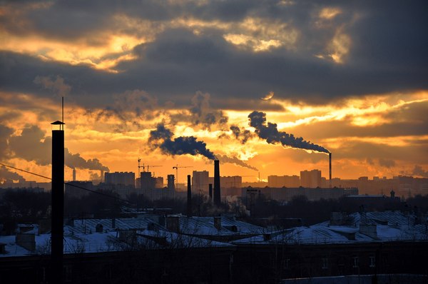 Moscow. - My, Evening, Winter, Moscow, Pipe