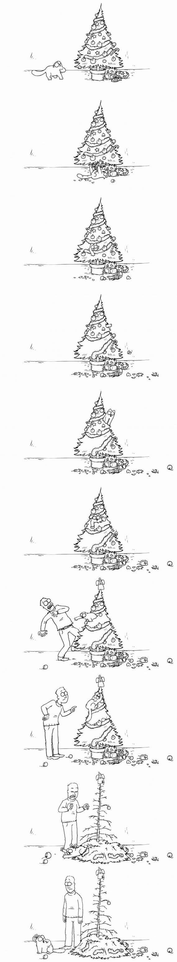 Ты и твой кот в Новый Год - Кот, Ёлки, Новый Год, Кот Саймона, Длиннопост