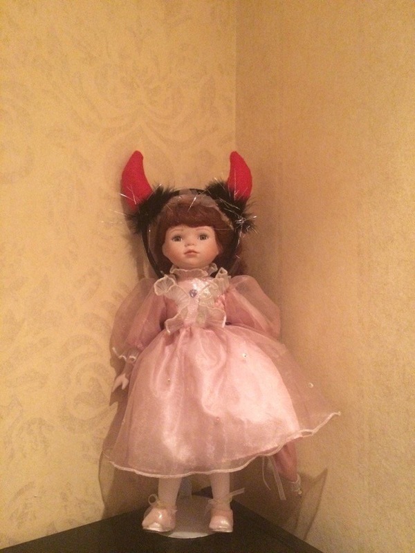 When only pranksters work in the office - My, Humor, Doll, Horns, Devil