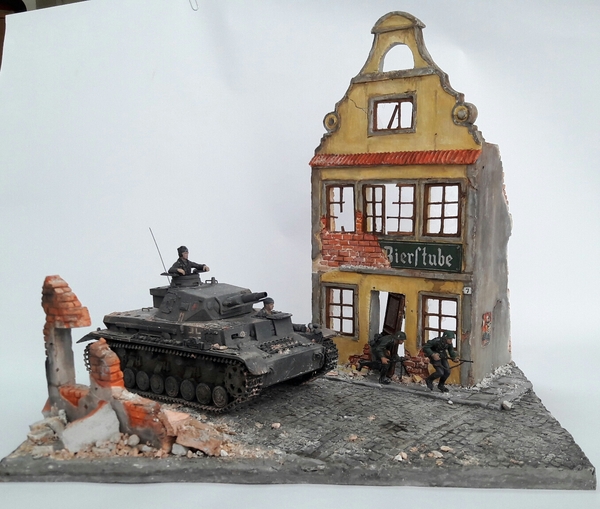 From my first dioramas. - The Second World War, Modeling, Diorama, Tanks, Longpost