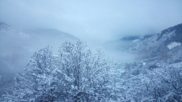 Зимнее волшебство и наша дачка в горах - Моё, Дача, Горы, Казахстан, Зима, Снег