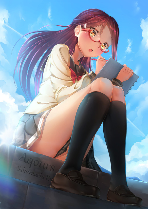 Anime Art - Аниме, Anime Art, Love live! School Idol Project, Riko Sakurauchi