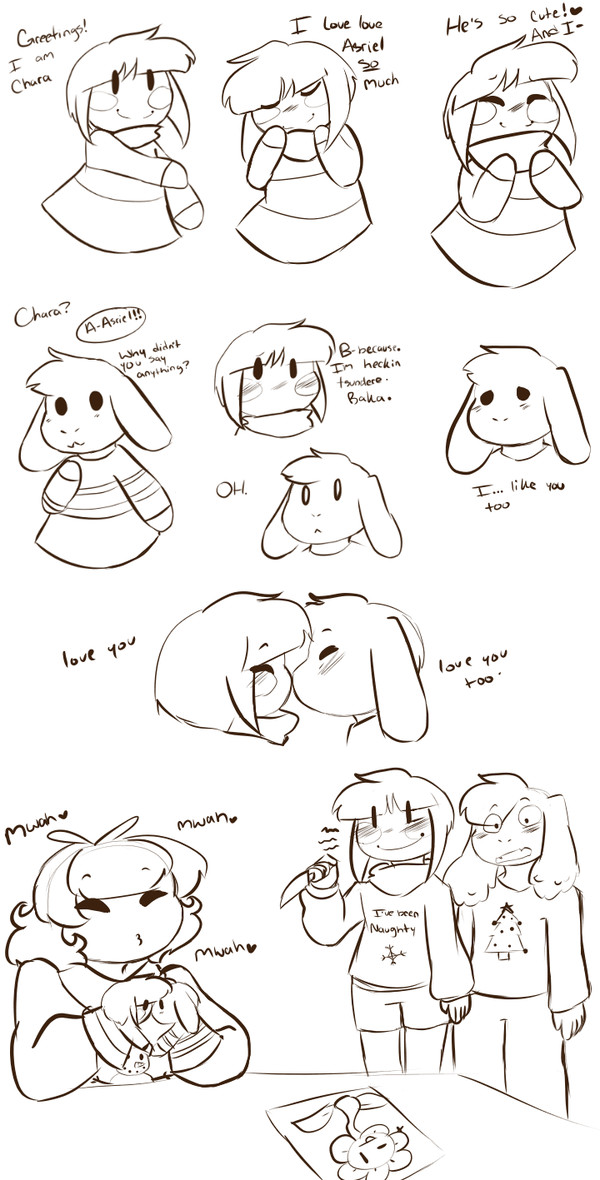   Undertale, Chara, Frisk, Asriel, 