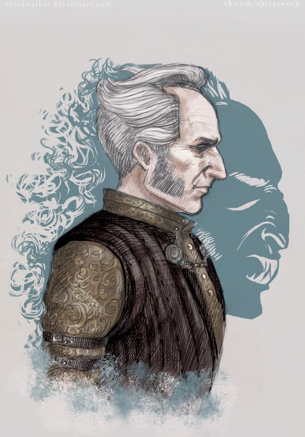 Old friends. - Witcher, Regis, , Detlaff, Art, Not mine, Longpost