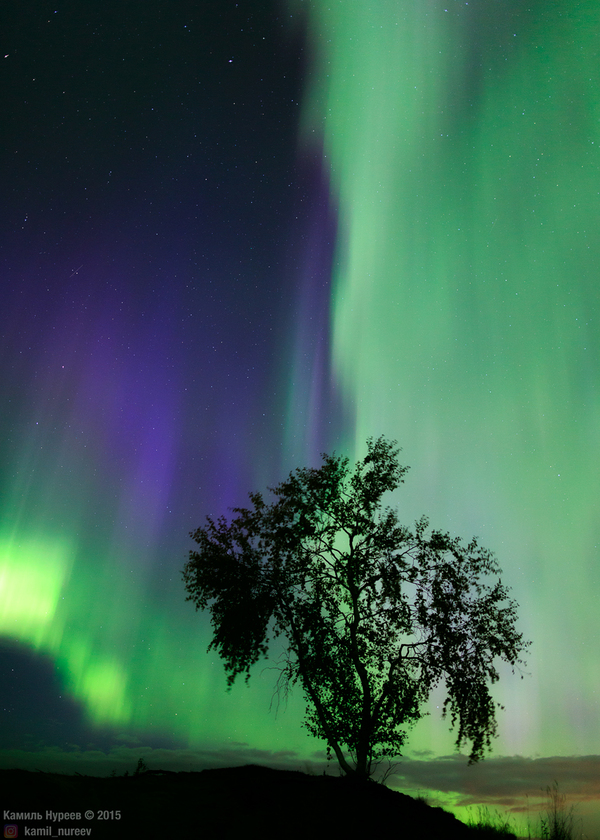 sky waterfall - My, My, Russia, Yamal, Tundra, Landscape, Canon, The photo, Polar Lights