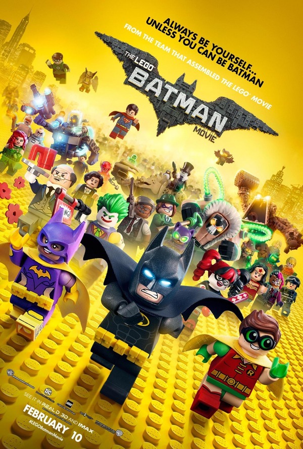 Posters for the cartoon The Lego Movie: Batman (Premier: 09.02.2017) - Lego Batman, , Lego, , Longpost