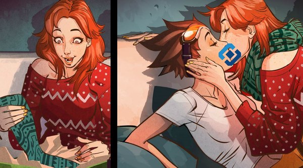 From the new Overwatch Christmas comic, it became known who the LGBT hero in the game is Tracer. - Overwatch, Blizzard, Tracer