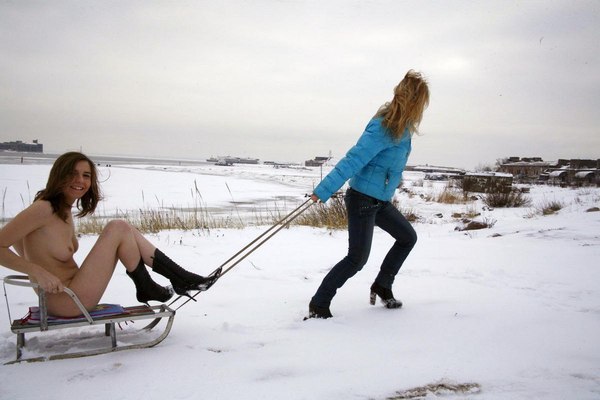 Snow women - NSFW, Boobs, Snow, Erotic, Longpost