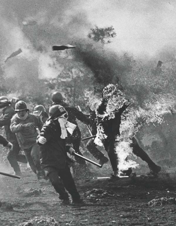 Protest against the construction of Narita Airport, Tokyo, Japan, March 26, 1978. - Old photo, Japan, , In contact with