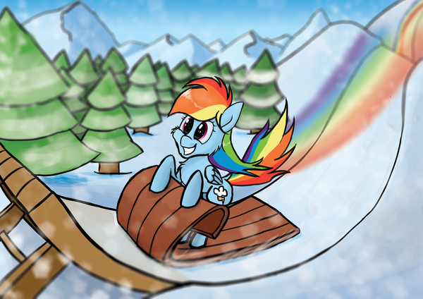 Rainbow Dashing through the snow ^_^
