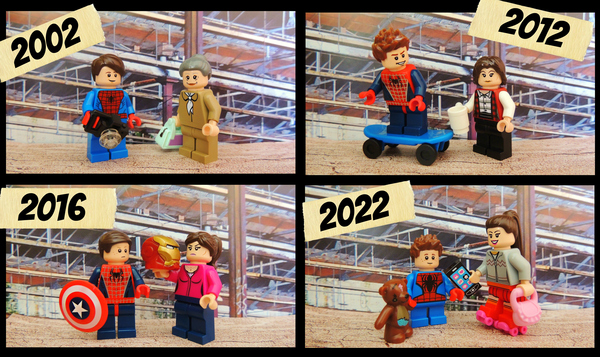 The Curious Case of Peter Parker - Lego, Spiderman, Spiderman, Peter Parker, Aunt May, Marvel, Comics, Movies