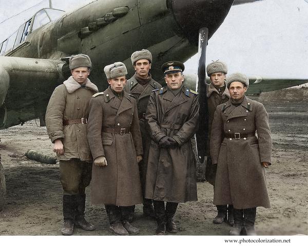 My coloration - My, Colorization, The Great Patriotic War, Aviation, Photoshop