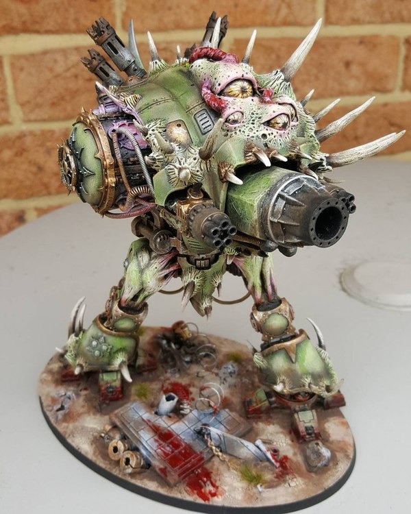 Knight of Nurgle - Warhammer 40k, Longpost, Modeling, Nurgle, Imperial knight