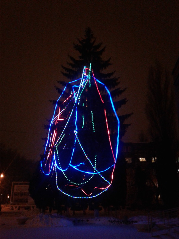 Kursk. - Christmas trees, New Year, My, Longpost, Kursk