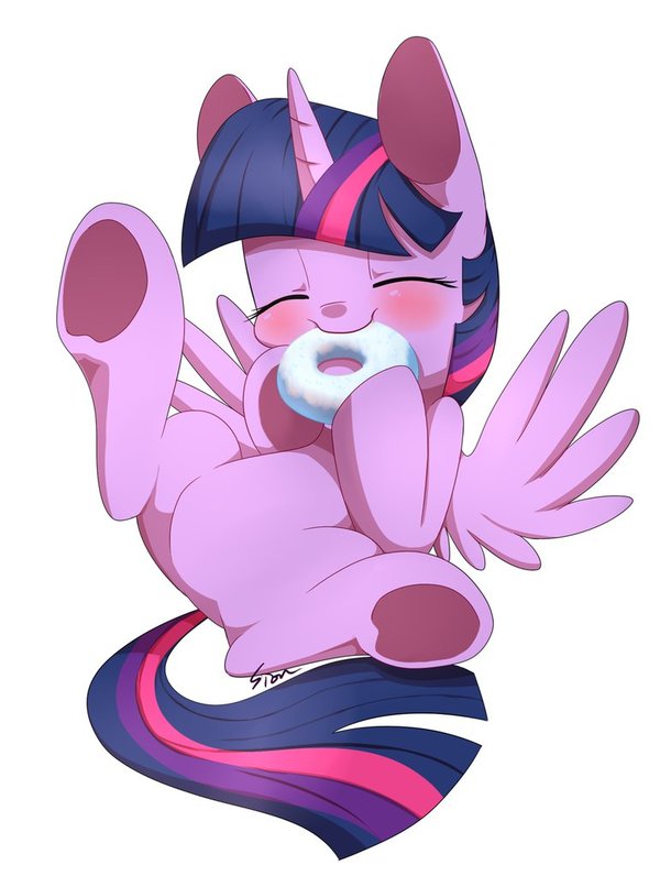 Doughnut - My Little Pony, Twilight sparkle, Рисунок, Aosion