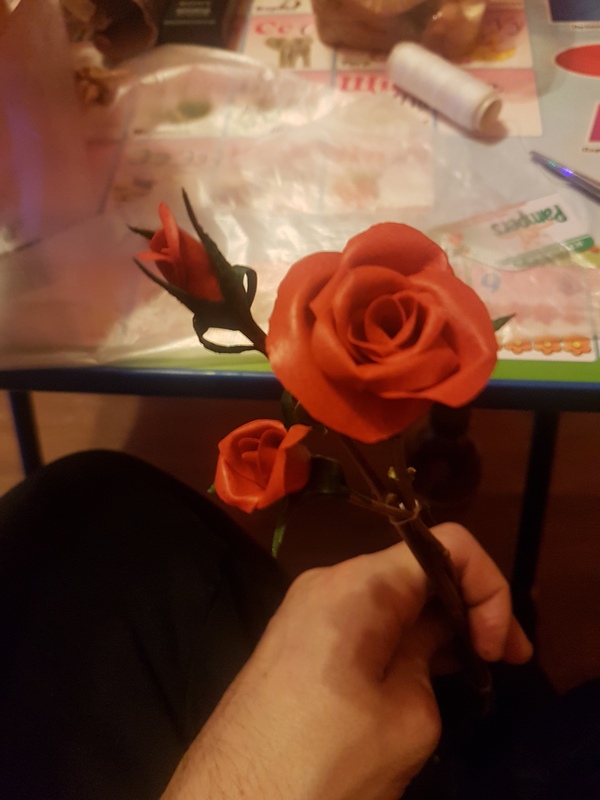 Розы из хлеба Творчество, Хлеб, Флористика, Ручная работа, Длиннопост