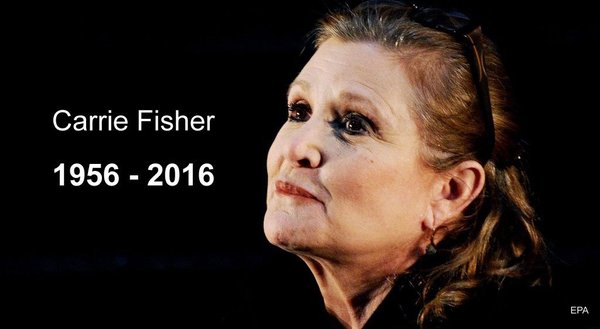 Princess Leia Organa has died. - Star Wars, Carrie Fisher, Death, Actors and actresses