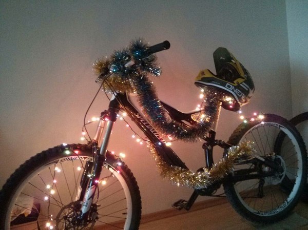 Why not a Christmas tree - My, Christmas trees, New Year, A bike, Specialized, 