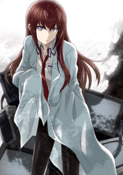 A little Kurisa. - Anime, Not anime, Okabe rintaro, Kurisu makise, Faris nyannyan, Steins gate, Steins Gate 0, Longpost