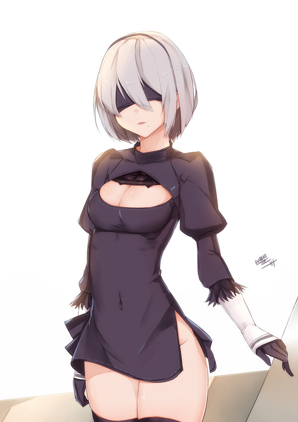 Anime Art - Аниме, Anime Art, Не аниме, Игры, NIER Automata, Yorha unit No 2 type B