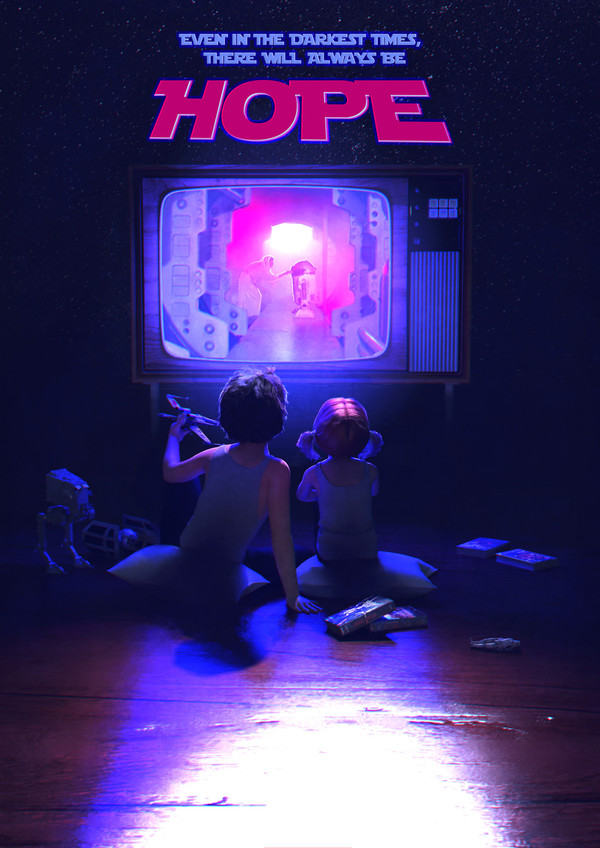 Hope: Princess Leia Tribute by Guillem H. Pongiluppi - Carrie Fisher, , Star Wars, , , R2d2, The television, VHS, Star Wars IV: A New Hope