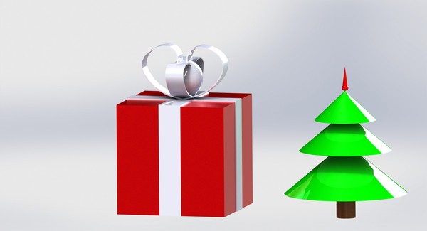 In response to posts with 3D Christmas trees. - My, New Year, Congratulation, 3D, Christmas trees, 