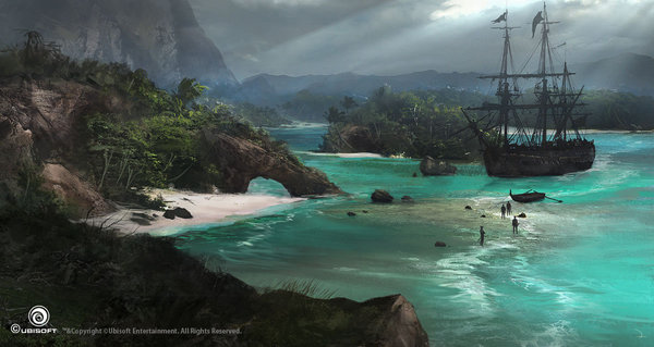 , Assassin's Creed Flag Concept Art [MARTIN DESCHAMBAULT] , , Martin deschambault, Assassins Creed, 