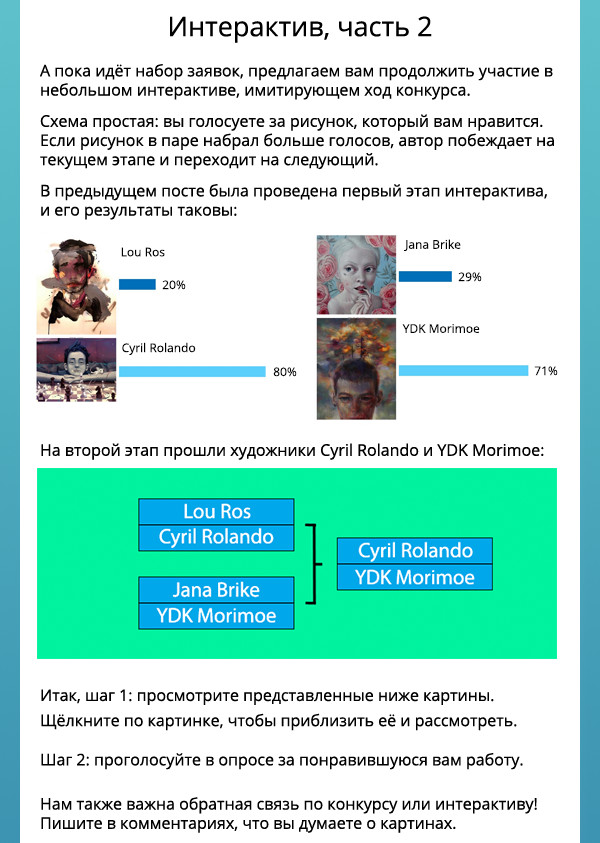 Interactive before the Art is Art contest. Part 2 - My, Survey, Interactive, League of Artists, Painting, Artist, Images, Longpost