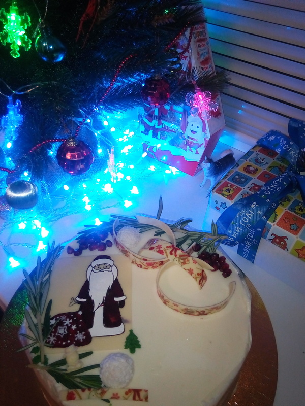 Happy New Year! - My, Yummy, Cake, , Tyumen, New Year, Food, Longpost