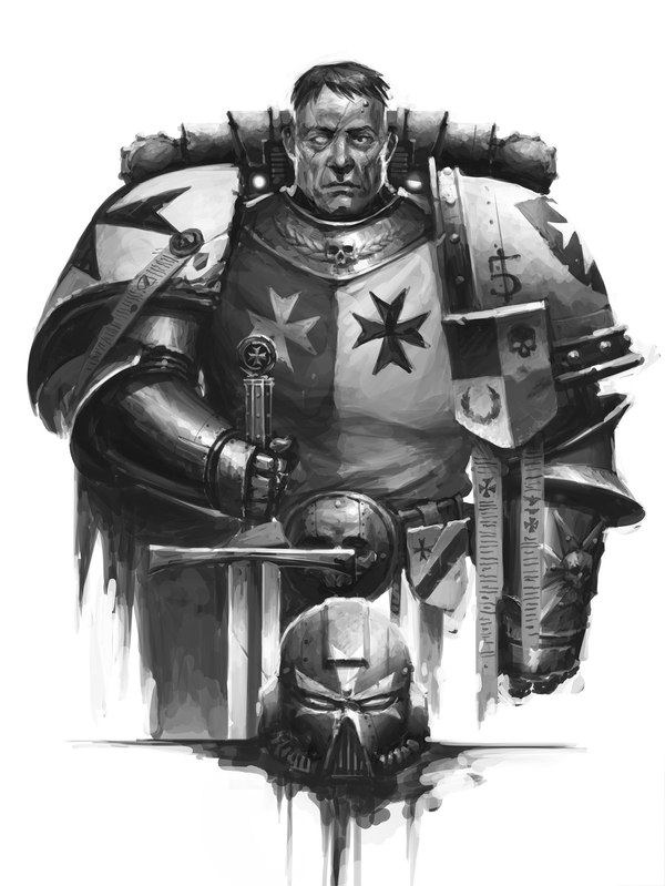 New Year's gift from Misha - Warhammer 40k, Black templars, Adeptus Astartes, Savier