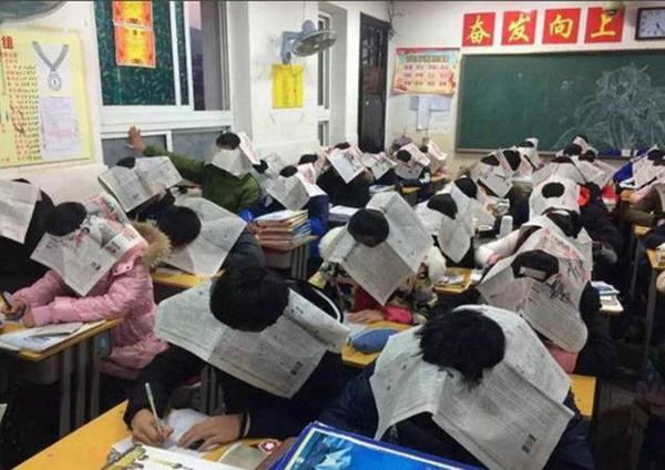 Chinese anti-cheater - Life hack, Resourcefulness, Crib, Pupils, China
