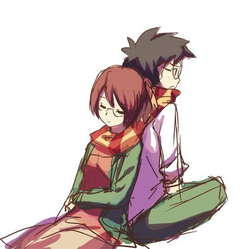 Kenjii & Yuuko - , , Katawa shoujo, Anime art, Anime, Not anime, Visual novel