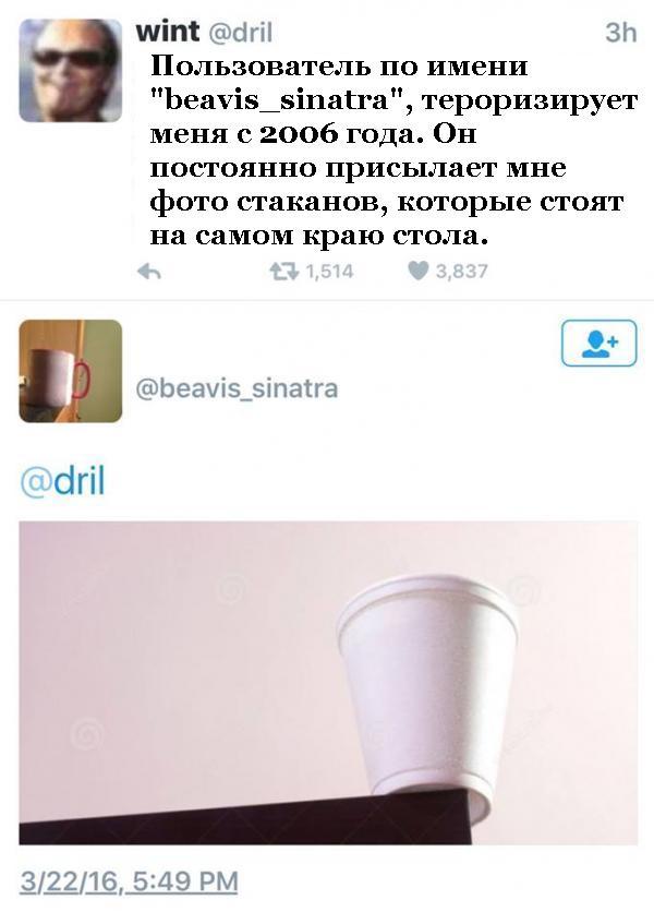 Blackmail level 80. - Twitter, On the edge, Cup, Suspense, Photo, From the network