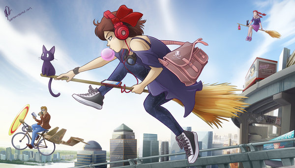 Kiki's Delivery Service - Anime art, Anime, Hayao Miyazaki, Kiki's delivery service, 