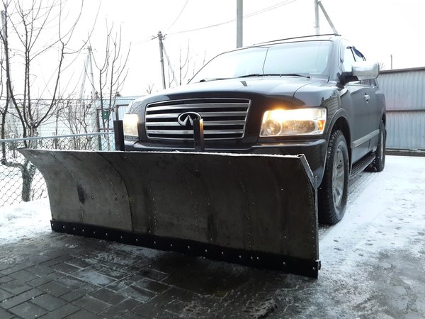 Homemade snow plow - My, Auto, With your own hands, , Snow removal