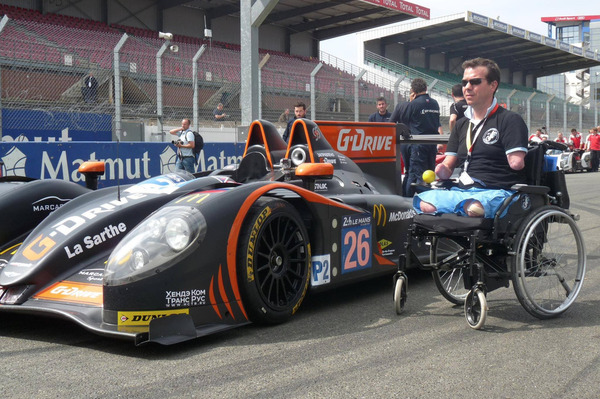 The rider who lost his limbs took part in the 24 Hours of Le Mans. - , Race, Автоспорт, , Video, Longpost, Le mans