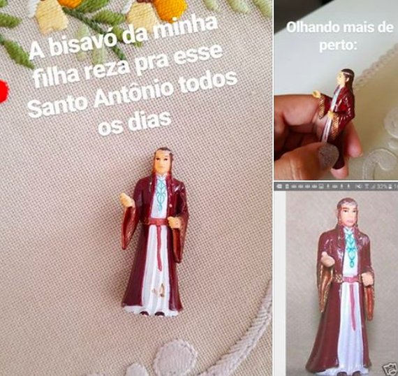 A grandmother from Brazil prayed every day to the figure of Elrond from The Lord of the Rings, thinking it was St. Anthony - Religion, Lord of the Rings, Fail