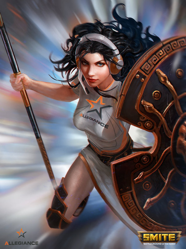 Alg Athena - Art, Games, Smite, Athena, 