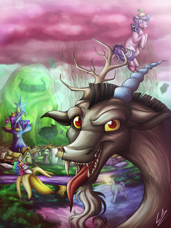 It's time for chaos. - My little pony, Discord, Ponyville, Lupiarts