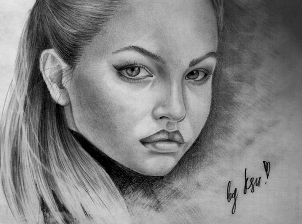 Thylane Blondeau... My first post here, don't throw slippers plz))) - Art, Pencil