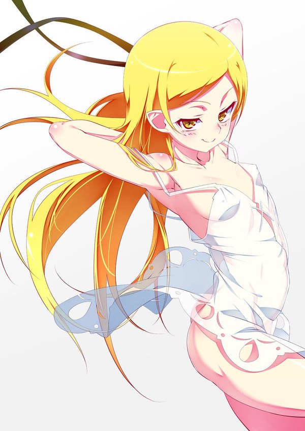 Shinobu oshino - NSFW, Anime, Anime art, Bakemonogatari, Shinobu oshino, Loli, Etty