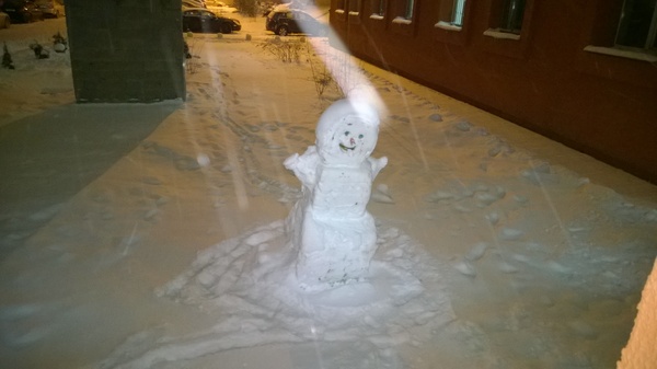 It turned out a little square, but overall positive) - My, snowman, Positive