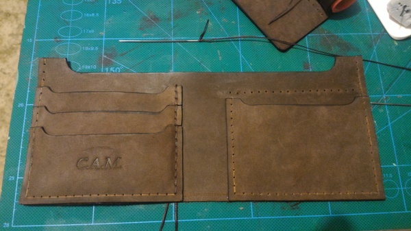 Leather wallet - Wallet, My, Longpost, Handmade, Leather products